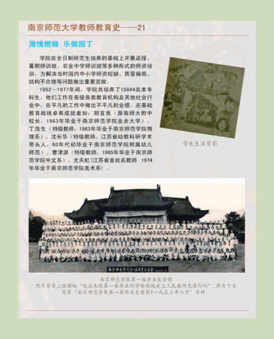 南京师范大学教师教育史--21 激情燃烧 乐做园丁