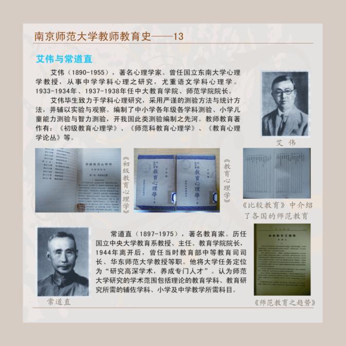 南京师范大学教师教育史--13 艾伟与常道直<br /> 